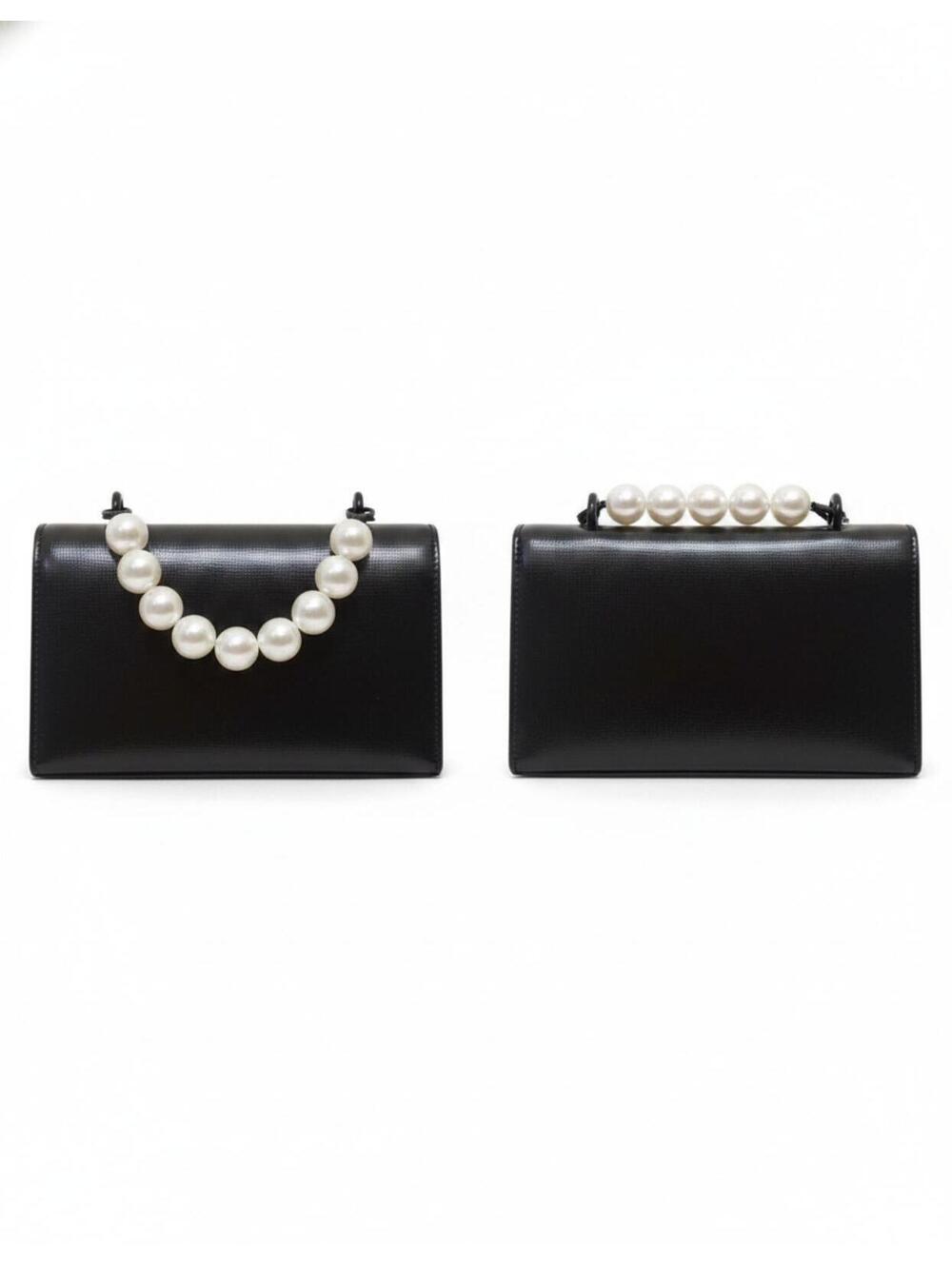 Black Rhinestone Bow Evening Clutch